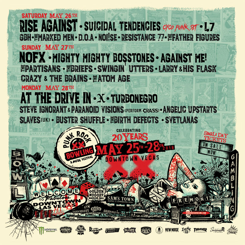 News Punk Rock Bowling single day lineup announced Punk Rock Theory