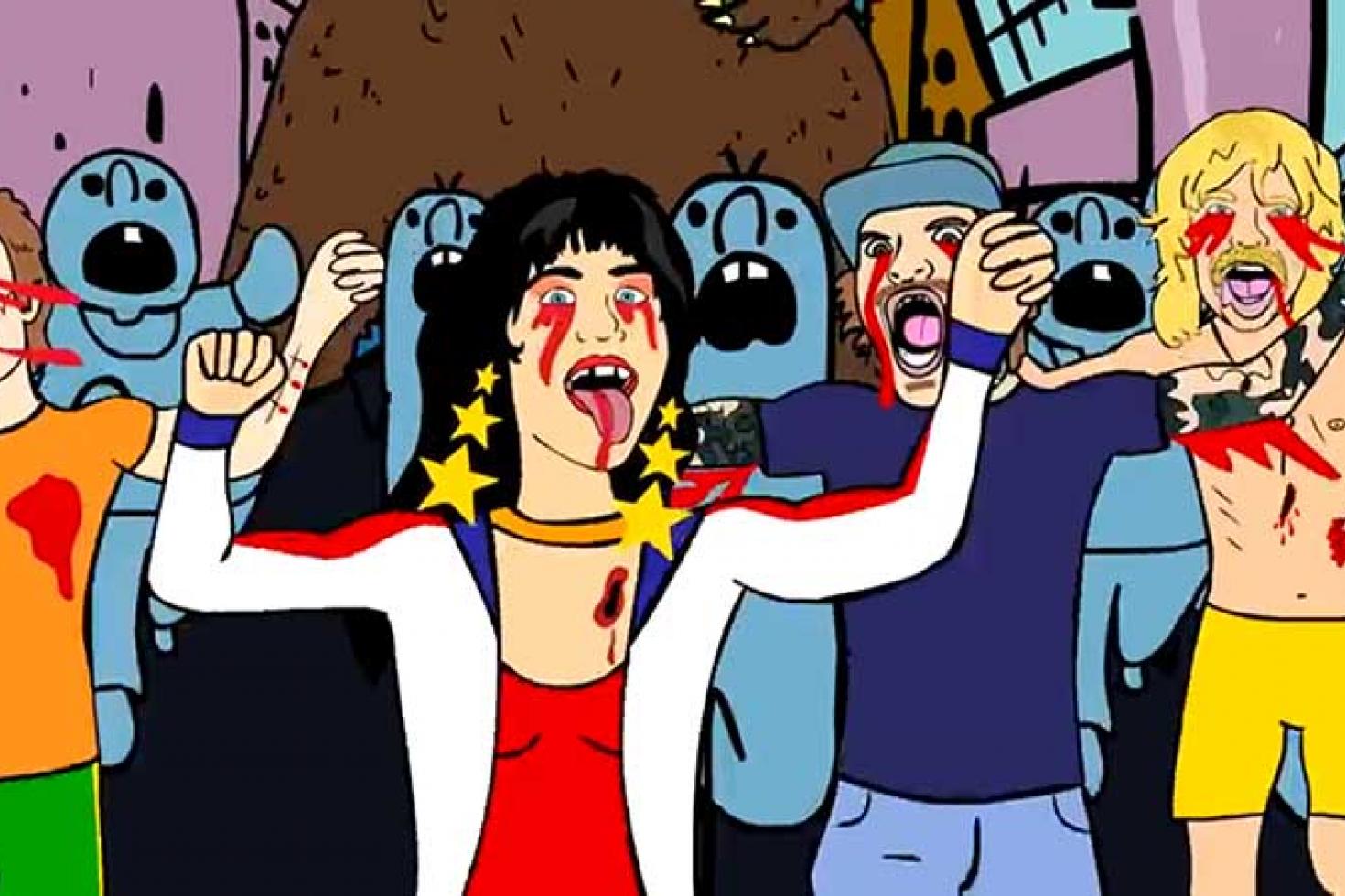 Surfbort & Butthole Surfers' Gibby Haynes get animated in new video