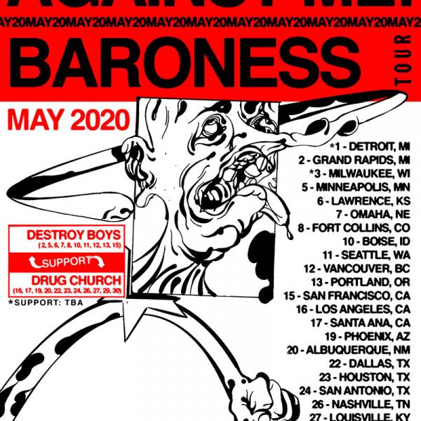 Against Me! and Baroness announce May North American co-headline tour