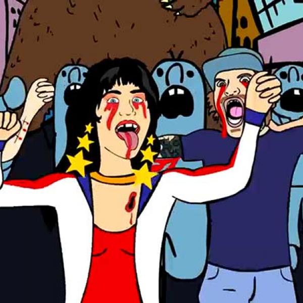 Surfbort & Butthole Surfers' Gibby Haynes get animated in new video