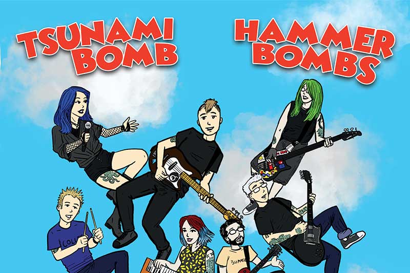 Rad Girlfriend Records to release Tsunami Bomb/Hammerbombs split on December 26
