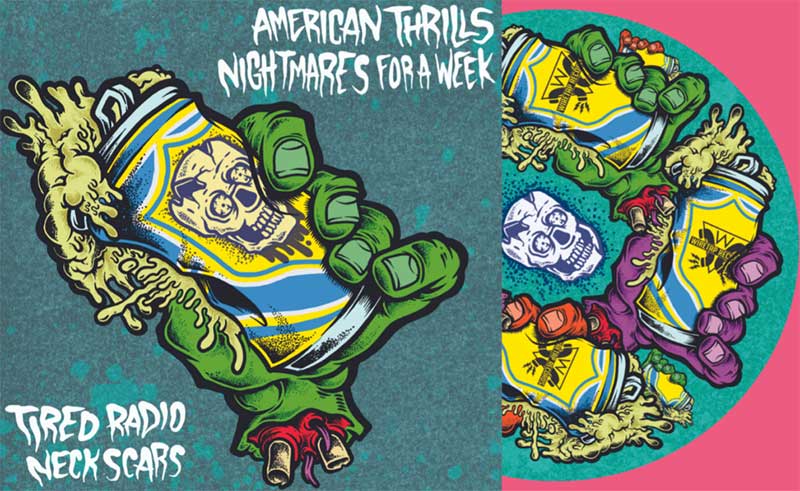 American Thrills, Tired Radio, Neckscars and Nightmares For A Week to release 4-way split