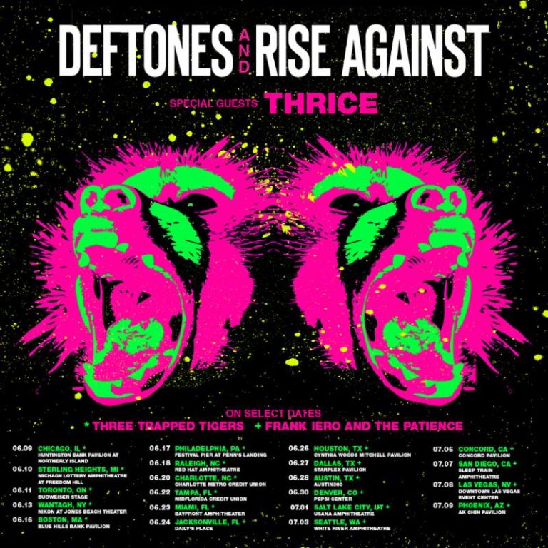 Deftones and Rise Against co-headlining US tour