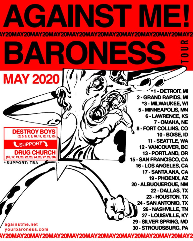 Against Me! and Baroness announce May North American co-headline tour