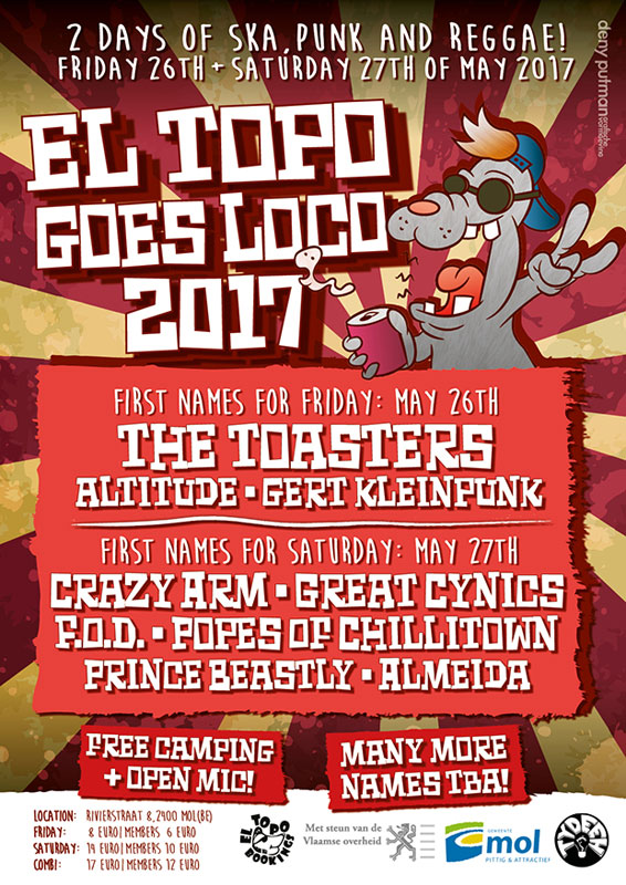 El Topo Goes Loco announce first names