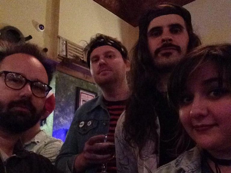 Attic Salt sign with Dodgeball Records
