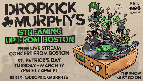 Dropkick Murphys livestream St. Patrick’s Day concert