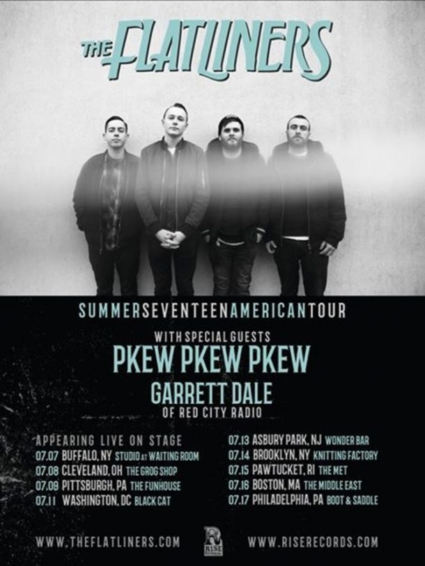 The Flatliners, PKEW PKEW PKEW and Garret Dale (Red City Radio) announce East Coast tour