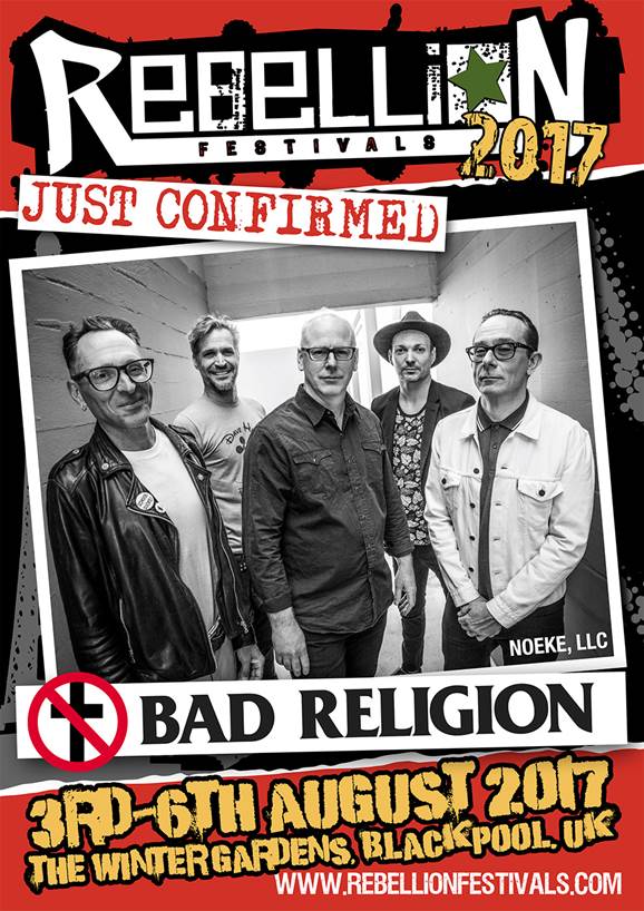 Bad Religion Confirmed To Play Rebellion Festival