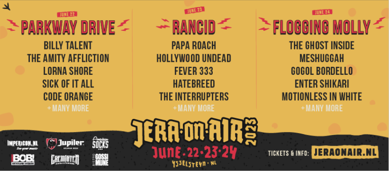 Jera On Air adds Flogging Molly, Papa Roach, Gogol Bordello, Billy Talent and more to the bill