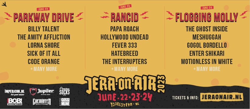 Jera On Air adds Flogging Molly, Papa Roach, Gogol Bordello, Billy Talent and more to the bill