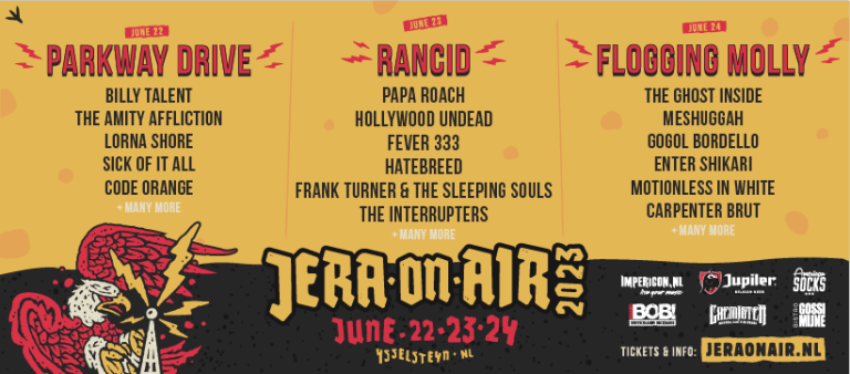 Jera On Air announces Frank Turner & The Sleeping Souls, Heideroosjes, Black Flag and more to the lineup