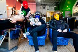 Masked Intruder show off their ultimate stage moves