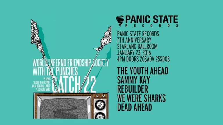 Panic State Records Anniversary Show January 23rd at Starland Ballroom in Jersey