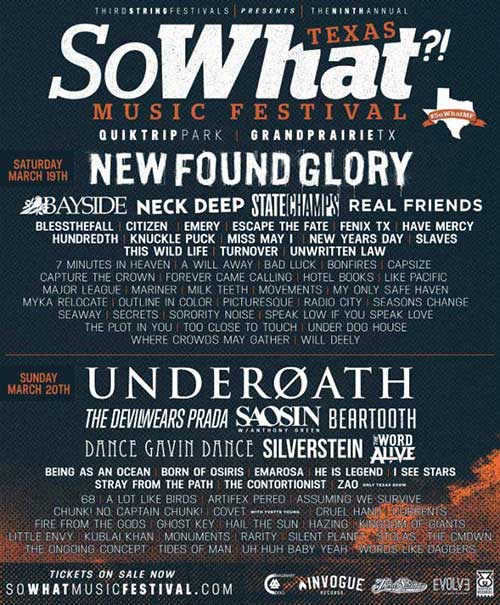 So What?! Music Festival announces new names