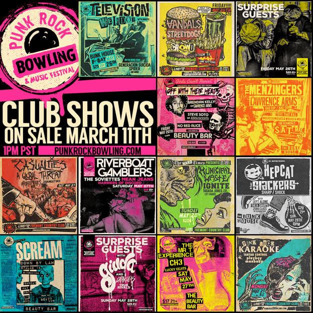 Punk Rock Bowling announces Las Vegas club line-up