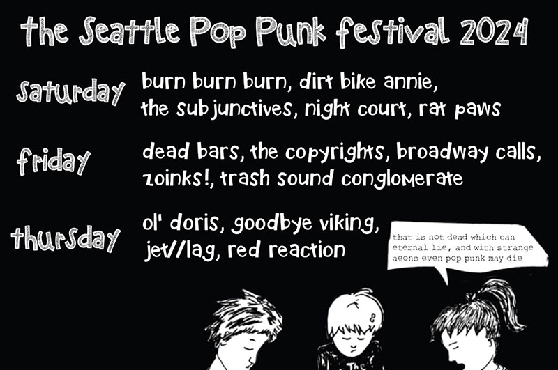 The Copyrights, Dirt Bike Annie, Zoinks! and more at 5th Seattle Pop Punk Festival
