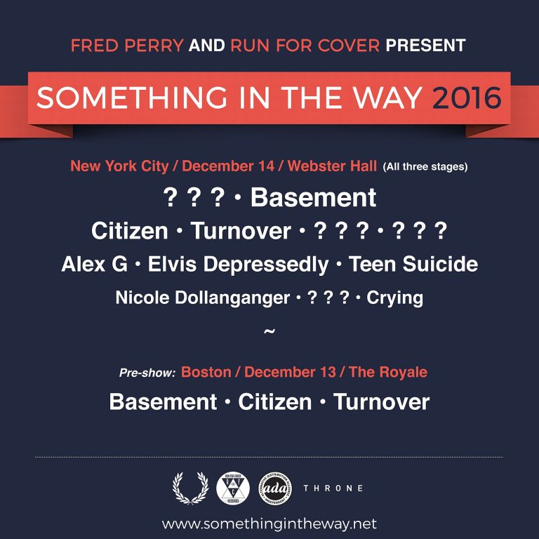 Run For Cover Records announces Something in the Way Festival